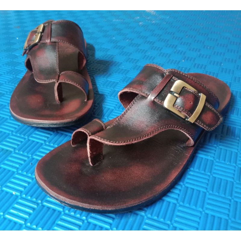 sandal jepit jempol pria kulit asli / sandal jepit pria kulit asli / sandal kulit asli pria original