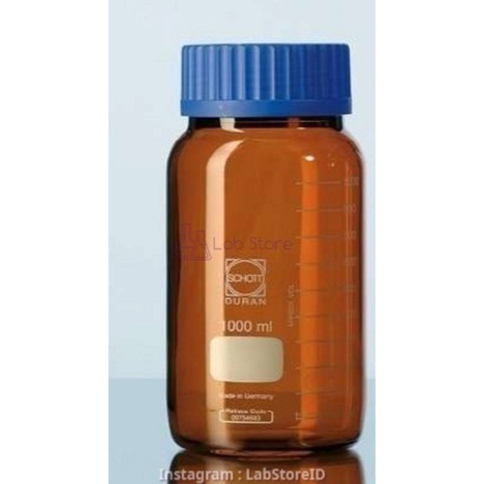 Laboratory Bottle Wide Mouth 5000 Ml Amber Botol Lab Botol Kaca Duran