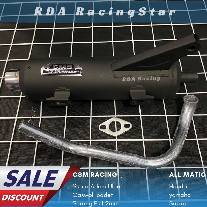 knalpot standar racing TSUGIGI matic MBER Beat vario scoopy genio