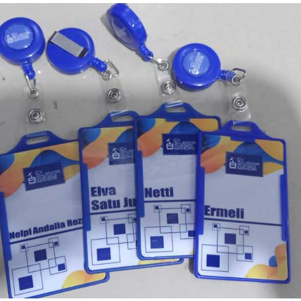 

Name Tag Yoyo ID Card Holder Kartu Custom Tulisan dan Logo
