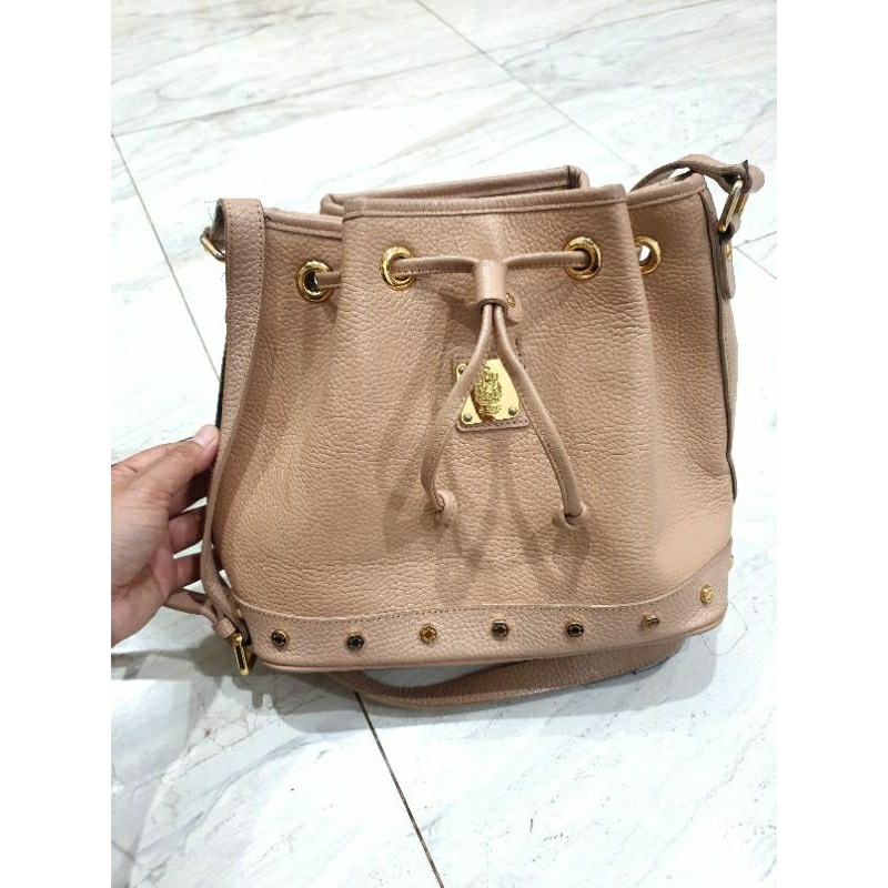 St. Scott London tas serut kulit full leather preloved