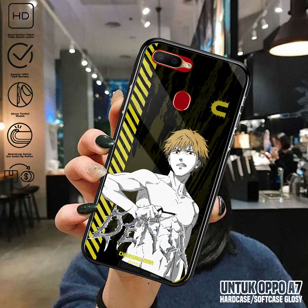 Case Oppo A7 - Casing Hp Oppo A7 Terbaru ( Chainsaw ) - Kesing Hp Oppo A7 - Silikon Hp - Cover Hp - 