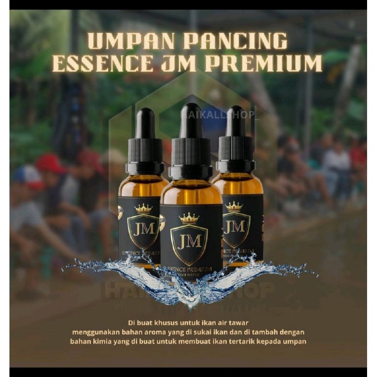 Promo Peket Hemat 3 pcs  Essen Essence Ikan Super JM PREMIUM 30 ML - Umpan Mancing Harian untuk Ikan