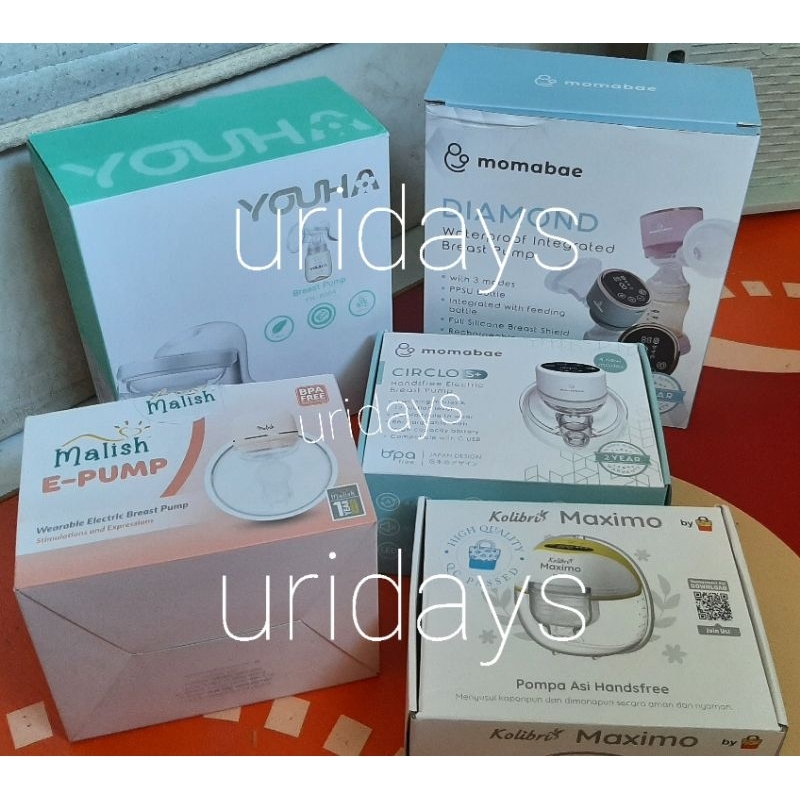 [PRELOVED POMPA ASI / BREAST PUMP HANDSFREE & Manual] Momabae Circlo S+, Gabag Maximo, Malish E-Pump