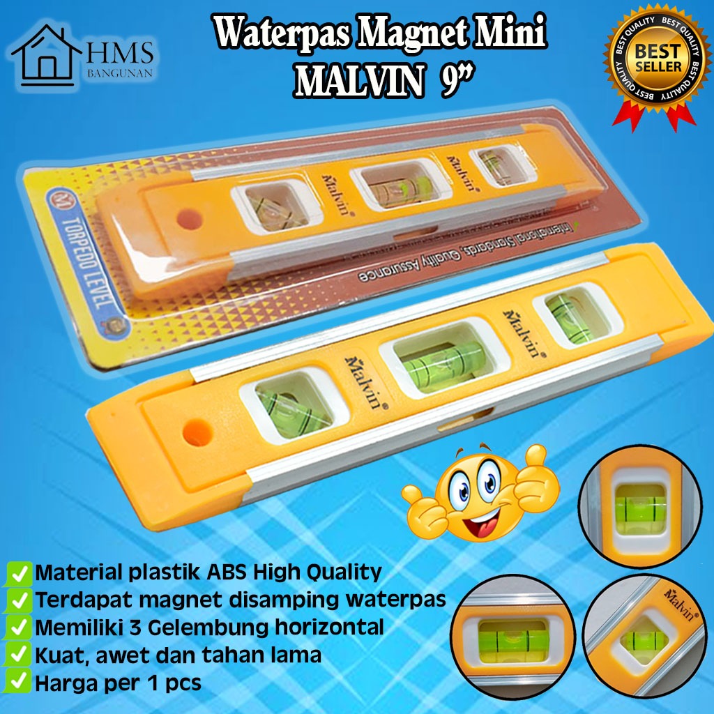 Waterpas Mini MALVIN/ Waterpas Mini/ WATERPAS Kecil