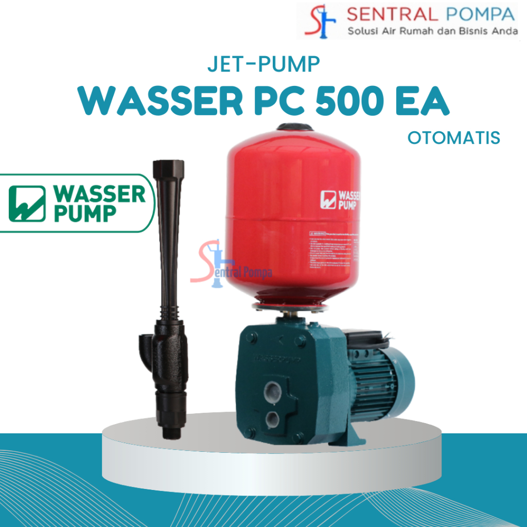 Wasser PC-500 EA Mesin Pompa Air Jet Pump 500 Watt Jetpam Sumur | Sentral Pompa