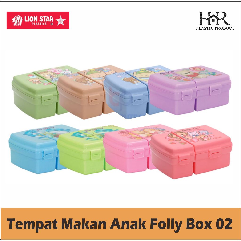 SB-49 Folly Box 02 Lion Star / Tempat makan anak  Karakter Lion Star / Kotak Ompreng Karakter  Makan
