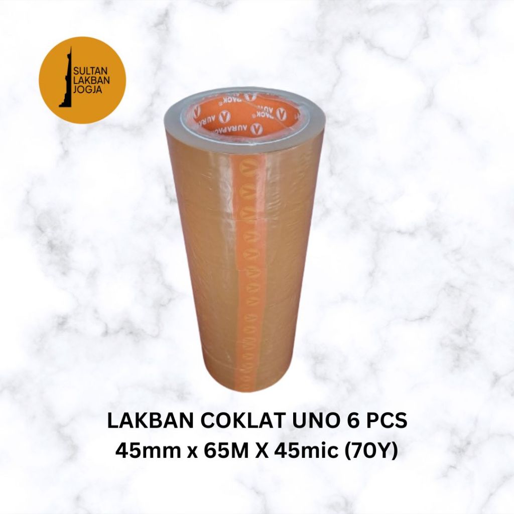 

LAKBAN COKLAT AURAPACK 45mm x 65M x 45mic (70Y) 1 PACK