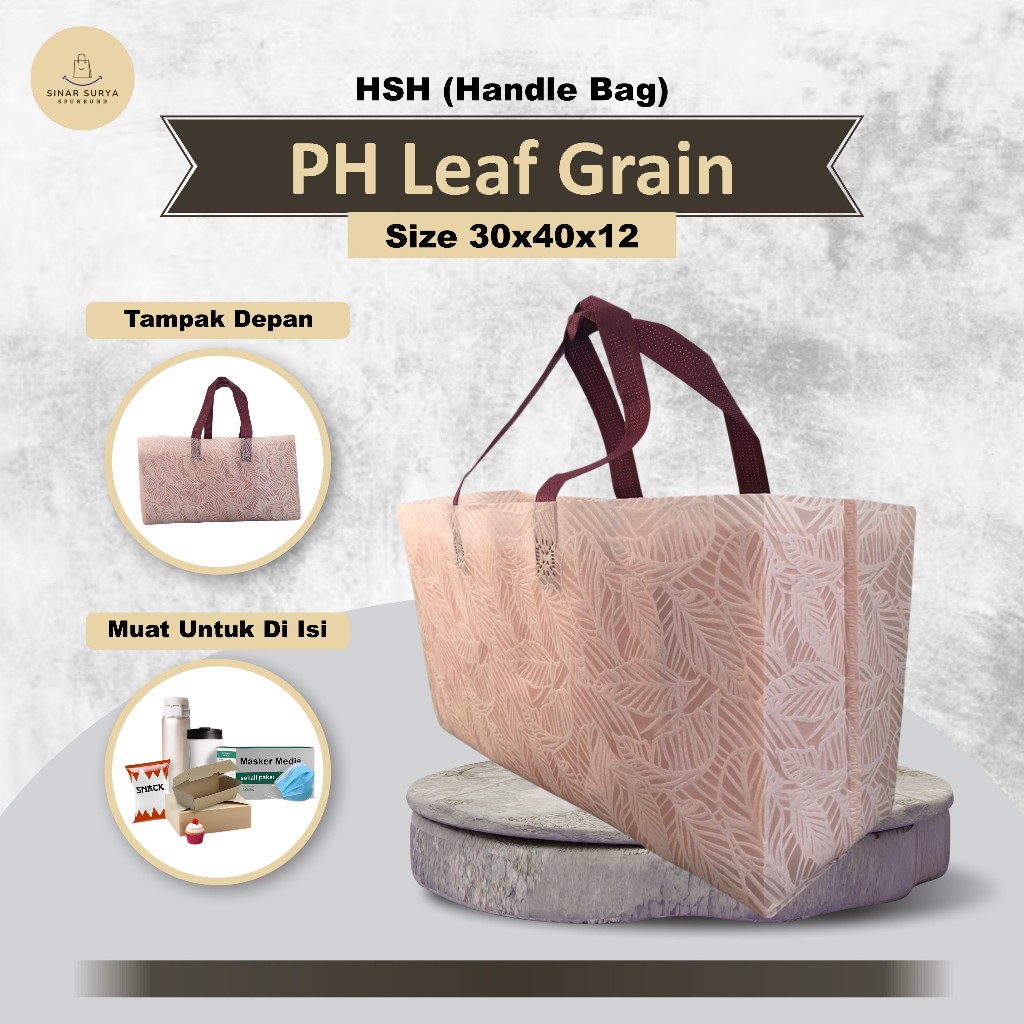 

Tas Hajatan Tas Kotak Roti Tas Souvenir Spunbond | Tas Sembako | Tas Spunbond Texture 30x40x12