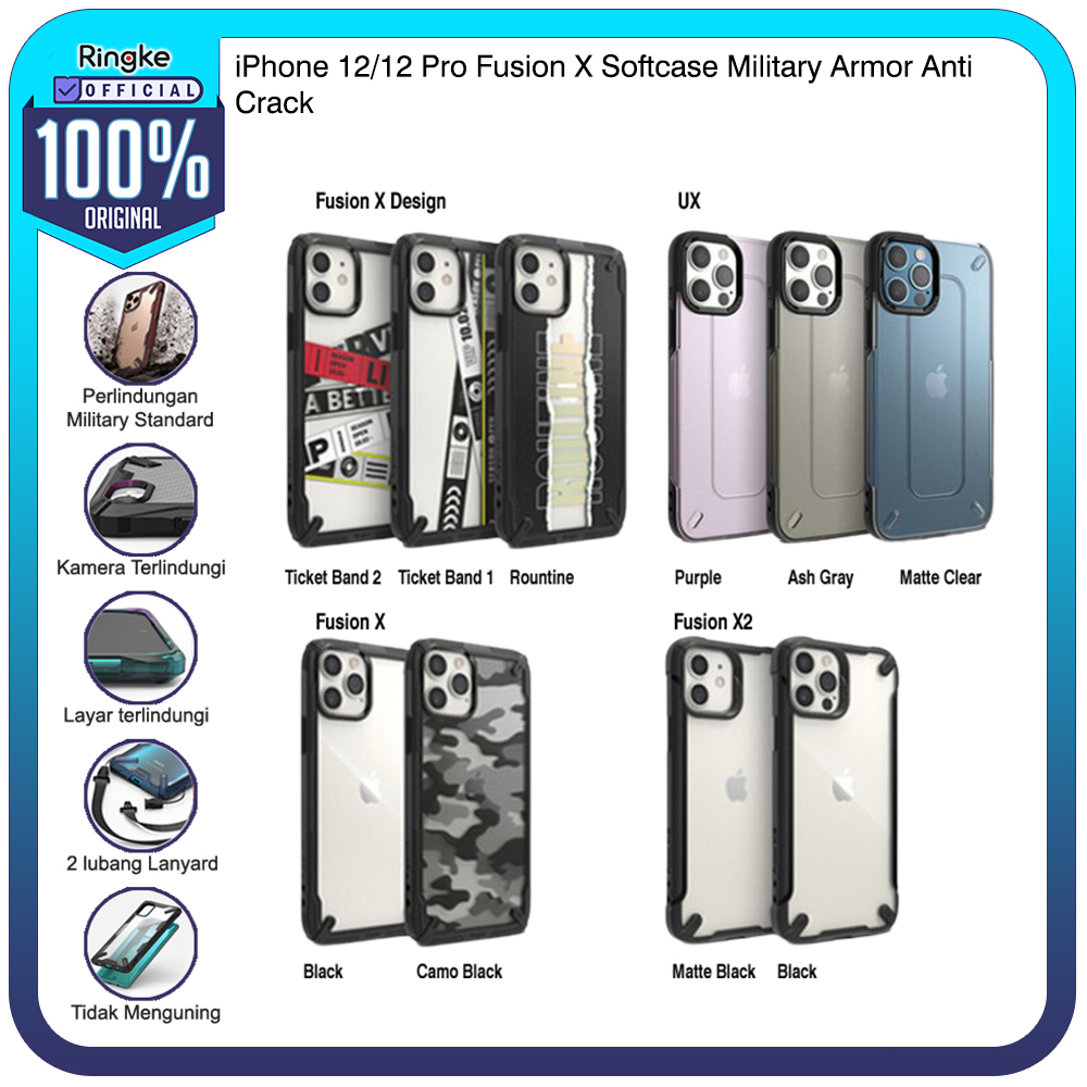 Ringke iPhone 12 mini Fusion X Softcase Military Armor Anti Crack