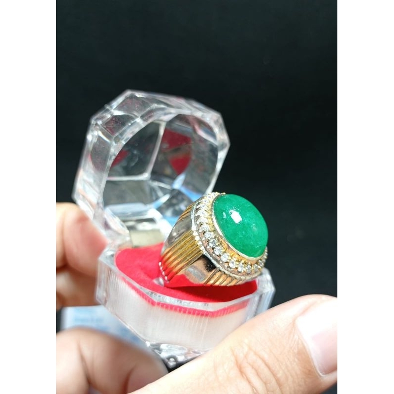 CINCIN PERMATA EMERALD BERYL ORIGINAL COLOMBIA BERSERTIFIKAT
