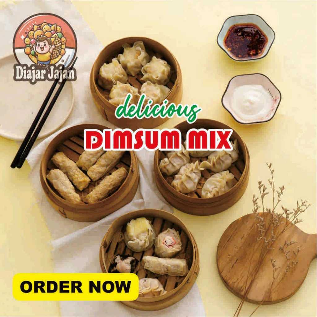 

Dimsum Ayam Frozen Food Mini Pack isi 5 Vacum Free Mayones & Chili Oil Home Made by diajarjajan Bandung