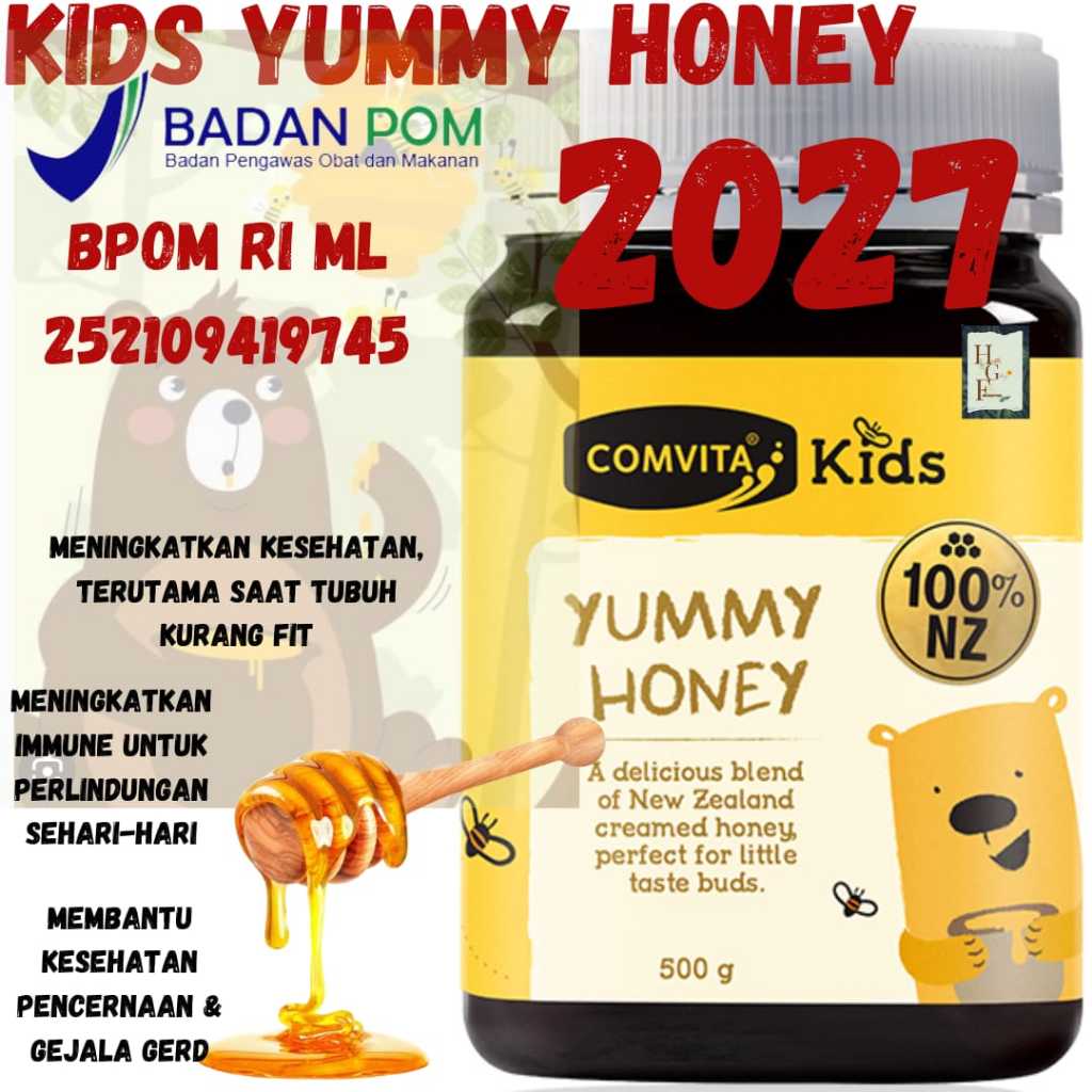 

COMVITA Kids Yummy Honey 500 gr - madu manuka anak murni new zealand