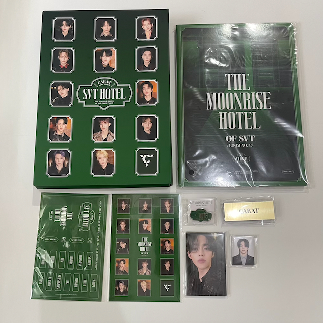 (ready stock) seventeen membership kit fankit carat kit svt hotel photobook badge sticker