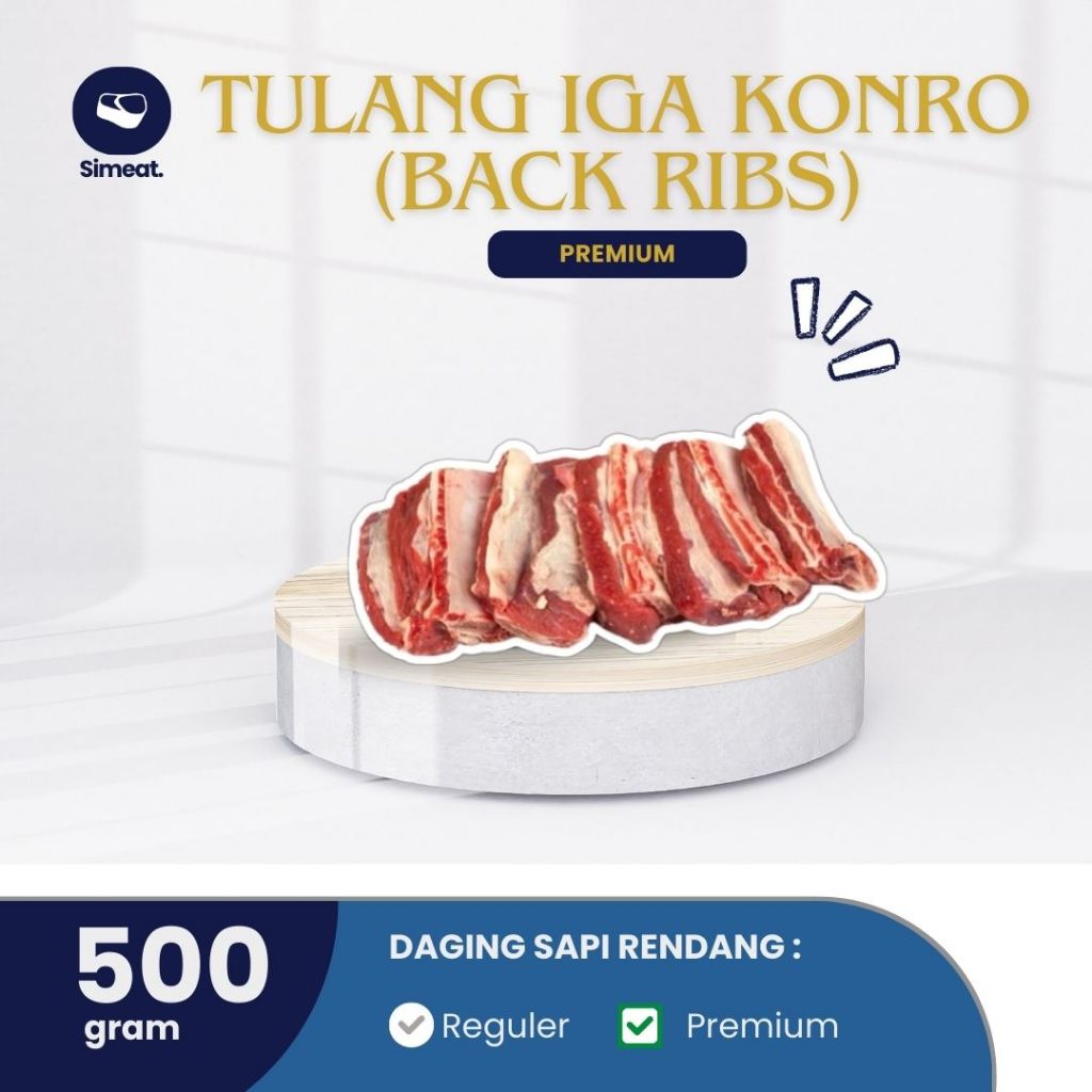 

Tulang Iga Konro / Back Ribs 1kg