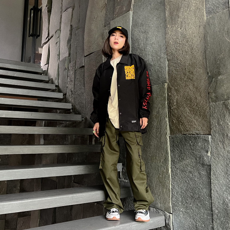 Rown Division Official  Coach Jacket - Rowndvsn Coach Jaket Blaxton Black