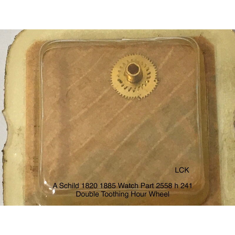A Schild 1820 1885 Watch Part 2558 h 241 Double Toothing Hour Wheel / A Schild 1820 1885 Part 2558 h