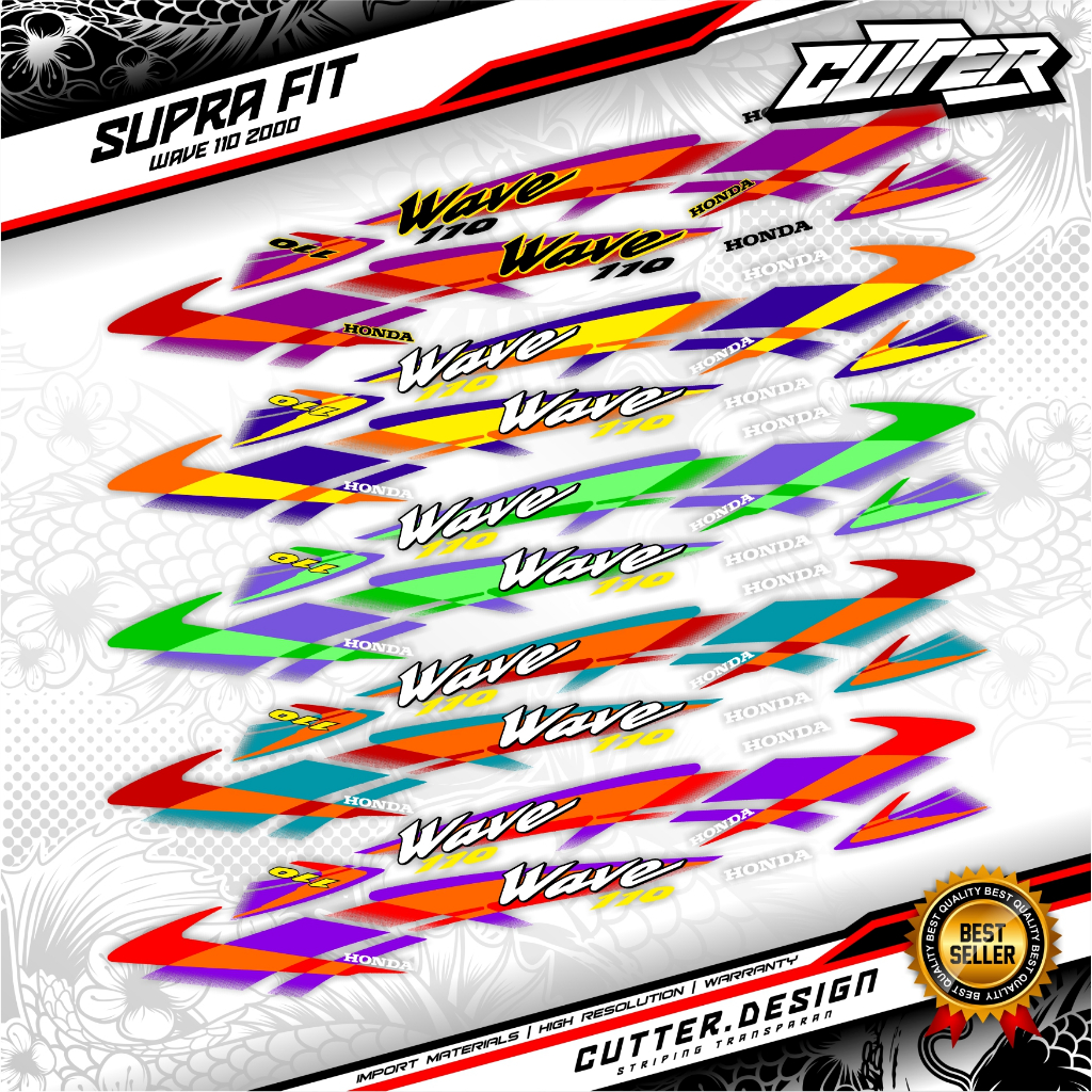 STRIPING TRANSPARAN SUPRA X FIT 2000 wave 100/110