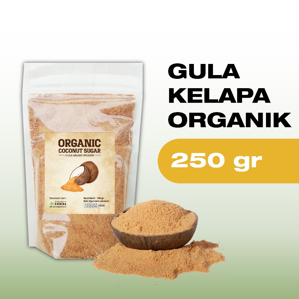 

Gula Semut Kelapa Kristal Organik Coconut Sugar Bubuk 250gr