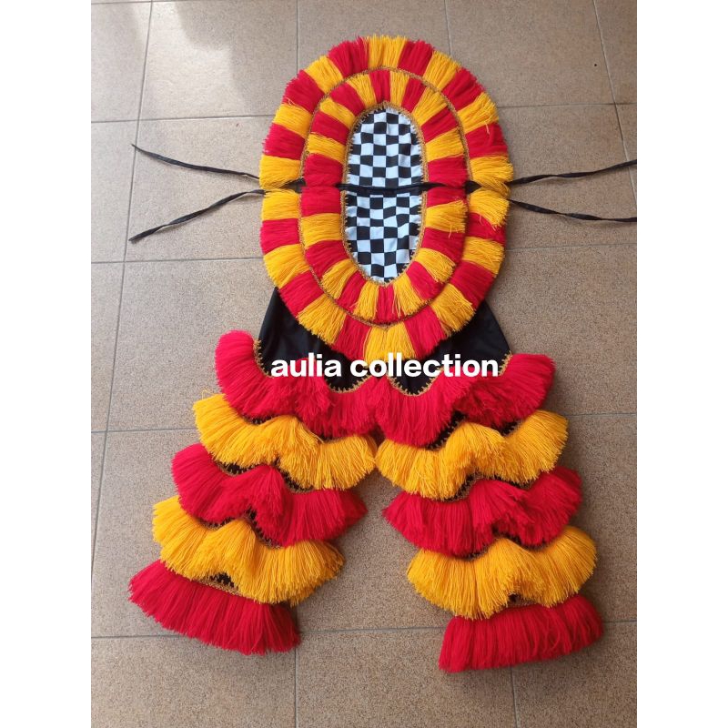 sual/celana barongan ukuran dewasa warna merah kuning