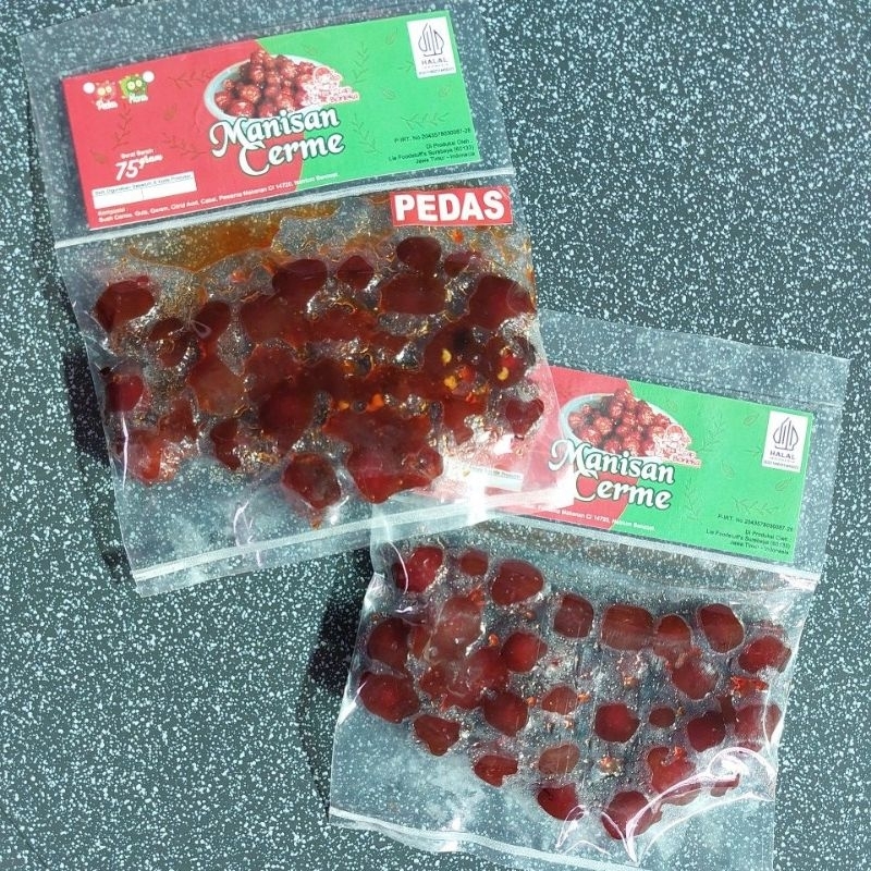 

Manisan Cerme 75gr cap Boneka /asinan cerme