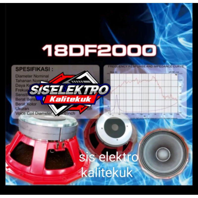 Speaker 18 Inch Apollo 18DF2000 Doble magnet