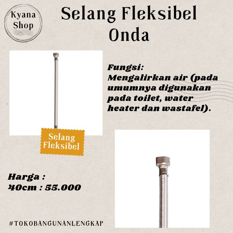 Selang Fleksibel_Selang air panas dingin Onda