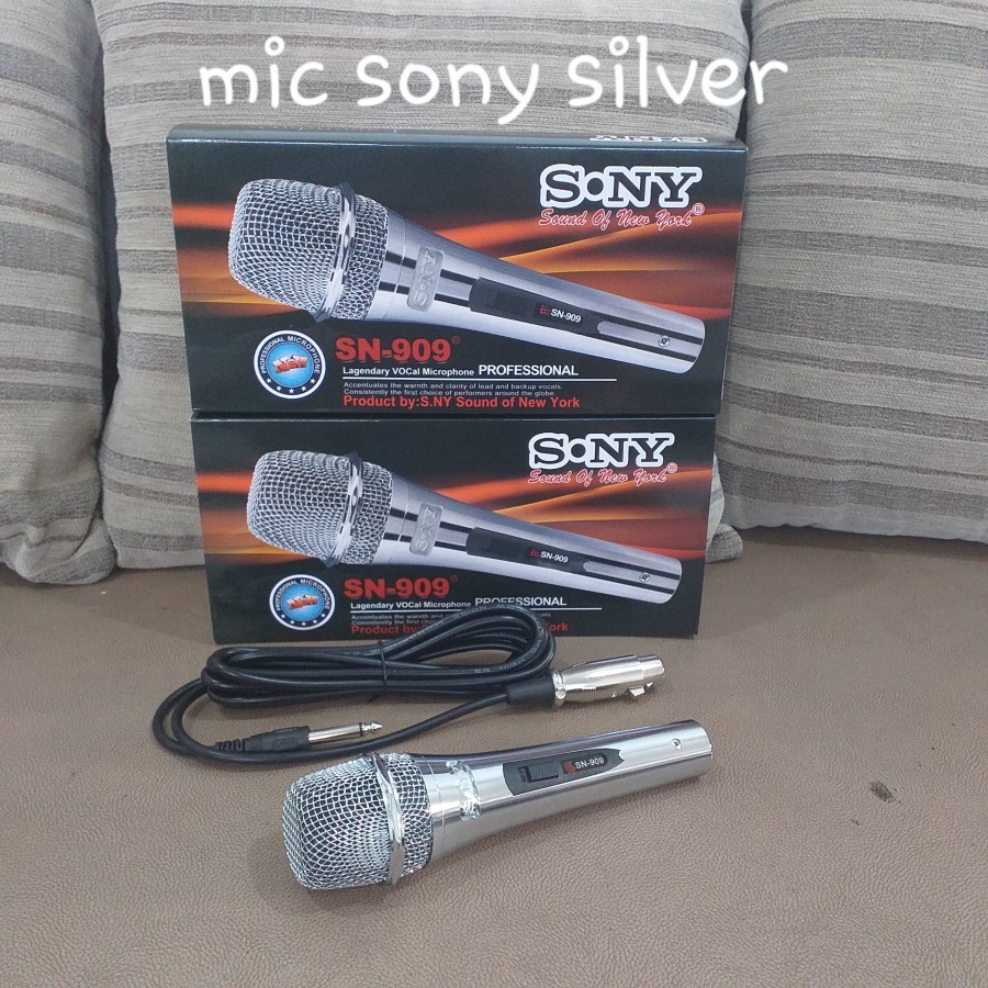 Mic Microphone Vocal Indonesian idol S0NY SN-909 / Mic Kabel Vocal TOP