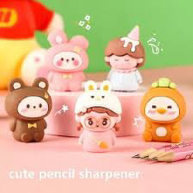 

Rautan Pensil Wortel / Astronot / Dino / Duck / Rocket / Karakter Lucu / Penghapus / Pencil Sharpener / Rautan Pensil / Eraser 4B