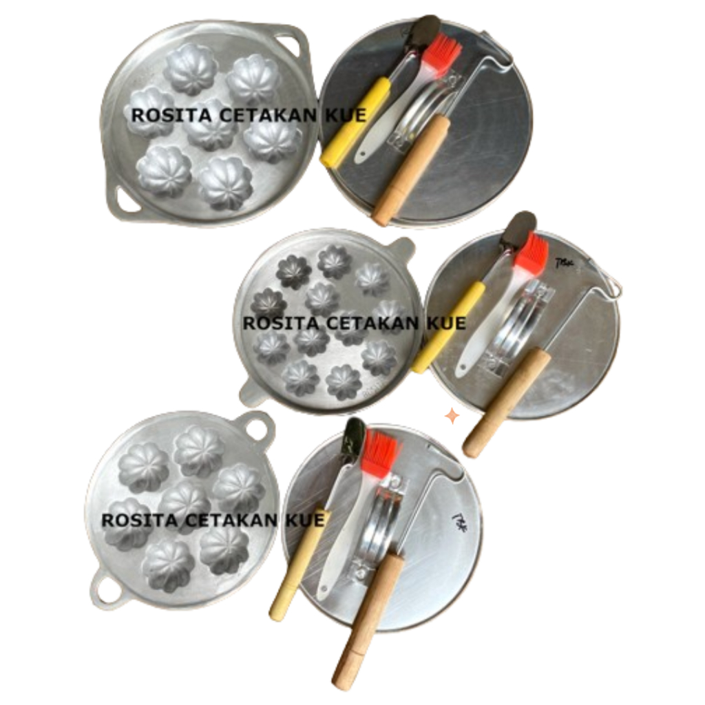 Rosita Cetakan Kue Cubit Bunga Variasi