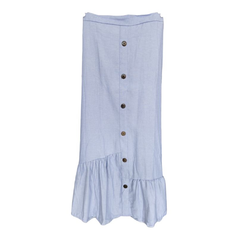 Bente Rok denim panjang biru muda