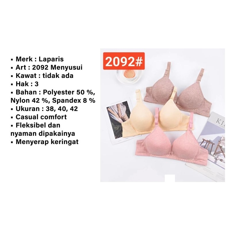 bh menyusui busa/bra maternity busui laparis 38-42