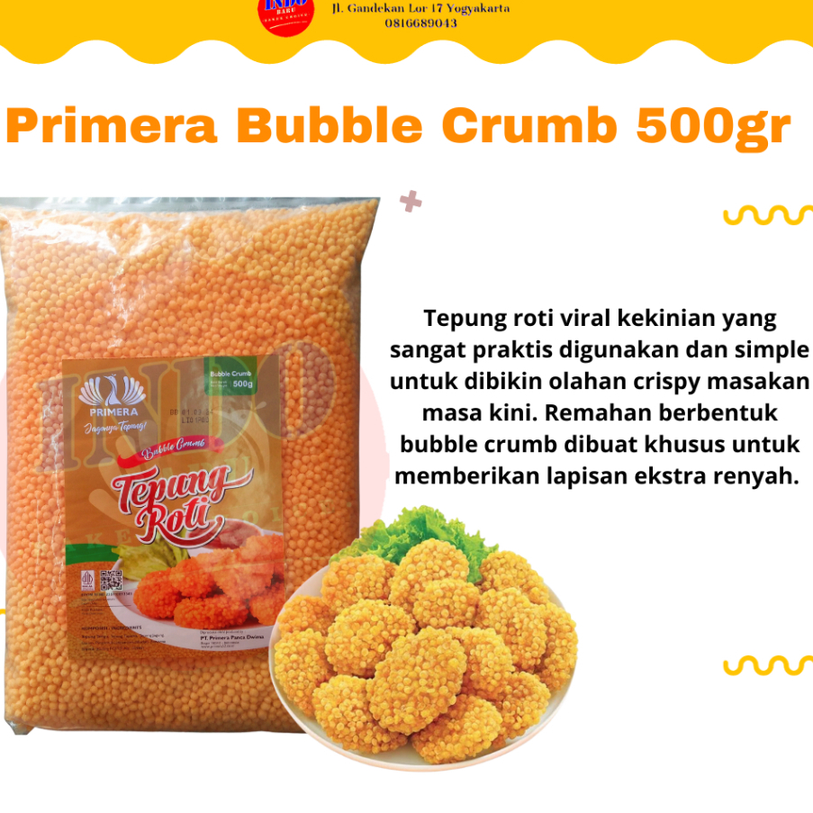 

Primera Tepung Bubble Crumb 500gr