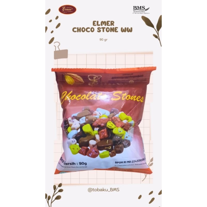 

ELMER CHOCO STONE 1 Karton (12×90gr) × 6 Bag