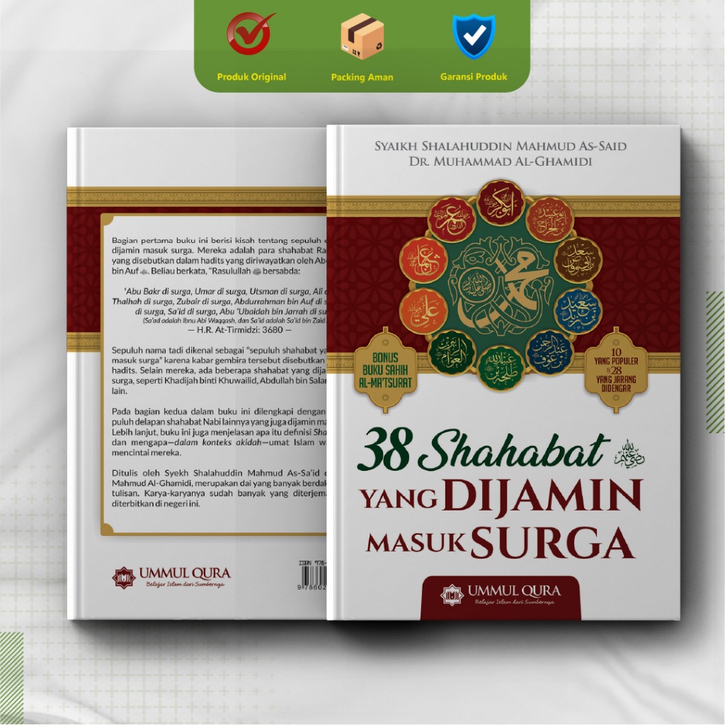 Buku 38 Shahabat Yang Dijamin Masuk Surga | biografi sahabat Nabi | sirah nabawiyah