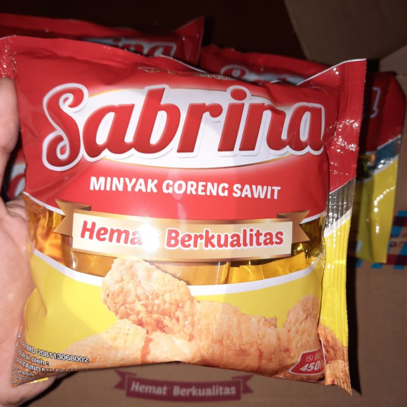 

Sabrina Minyak Goreng Sawit Bantal 450ml