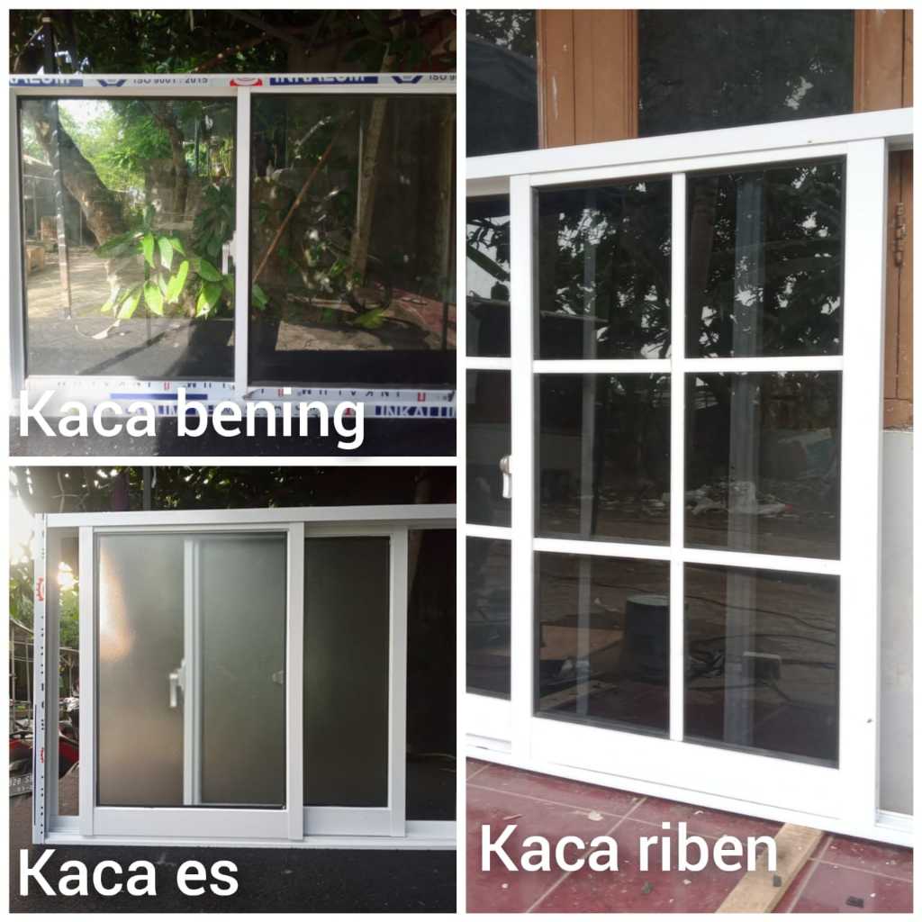 kusen jendela aluminium Engsel Kupu-kupu + Hak angin 1 set lengkap ukuran LxT 50x80 include packing 