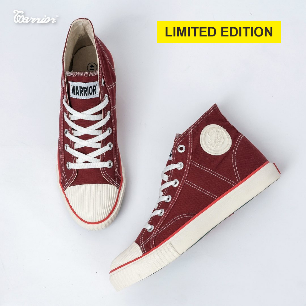 Warrior Classic HC MAROON - Sepatu Warrior Klasik maroon - Warrior Shoes Classic maroon Dilan