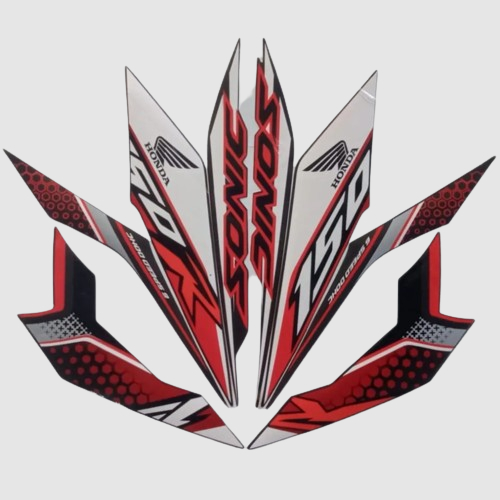 STIKER STRIPING STANDART HONDA SONIC TAHUN 2018 LIS BODY MOTOR HONDA SONIC TAHUN 2018