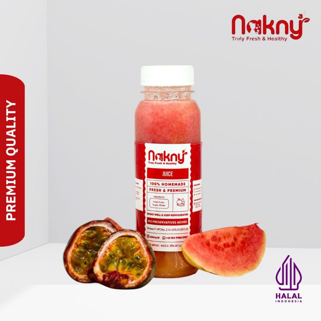 

Pressed Juice Series Mariva | Jus Marikisa Guava | Cold Press Juice by Nakny 250ml 500ml 1000ml