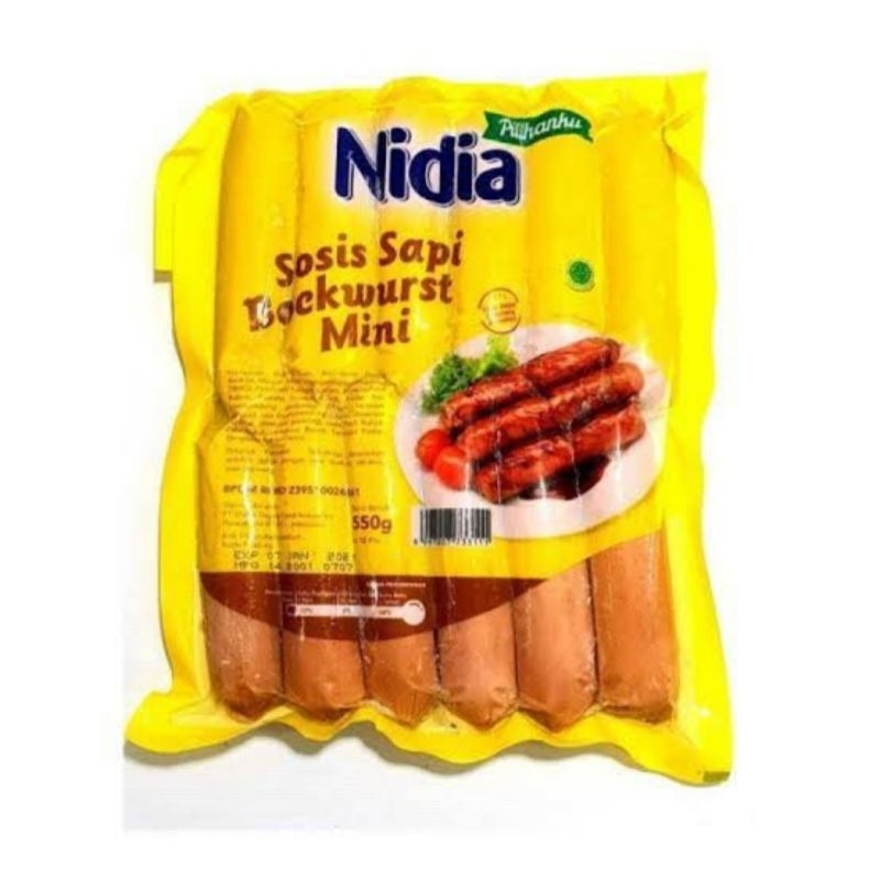 

Nidia Sosis Sapi Mini Isi 12