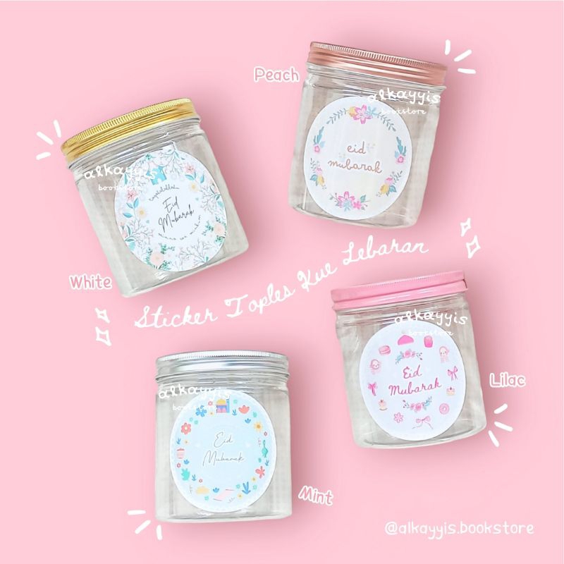 

Sticker Toples Kue Lebaran Aesthetic Hampers Eid Mubarak Tabung Bulat