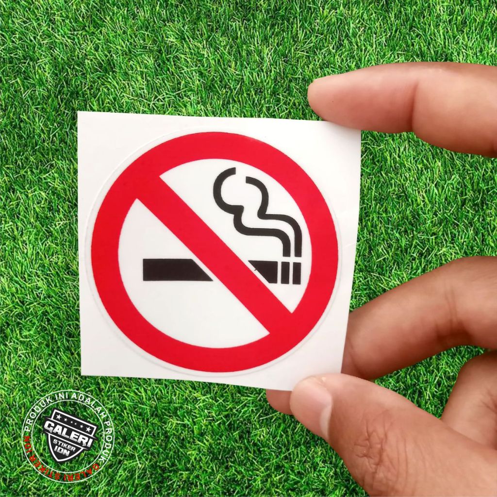 

stiker no smoking stiker dilarang merokok stiker printcut