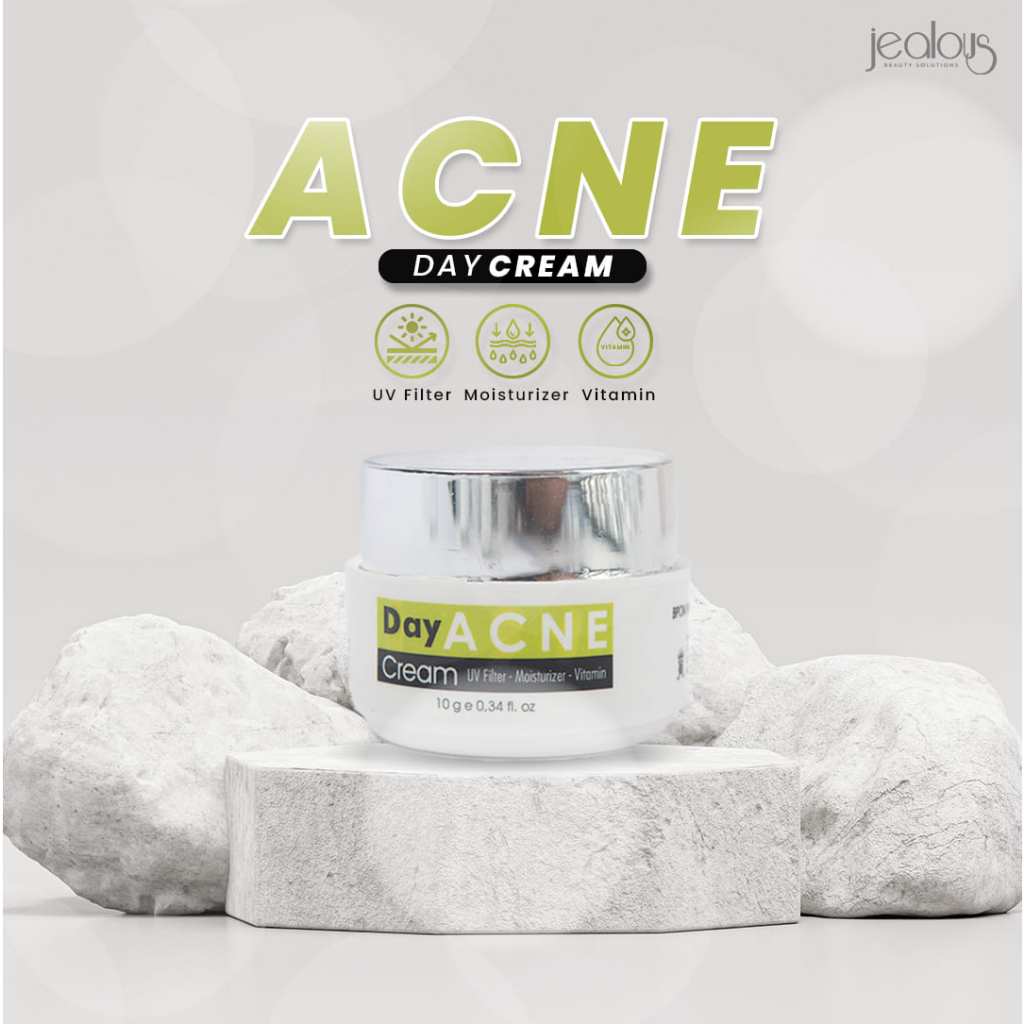 Cream Jerawat Day Acne Jealous mencerahkan kulit dan melembabkan
