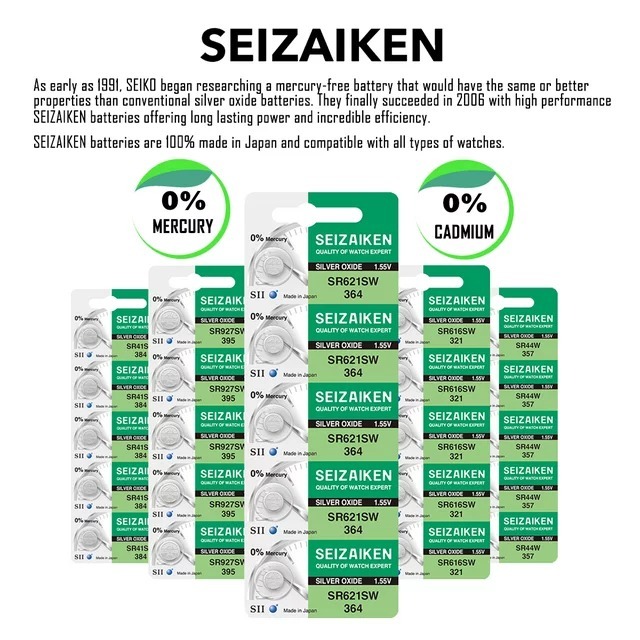 Baterai Original SEIZAIKEN SR920SW SR920 SR 920 921 SW 371 SEIKO.