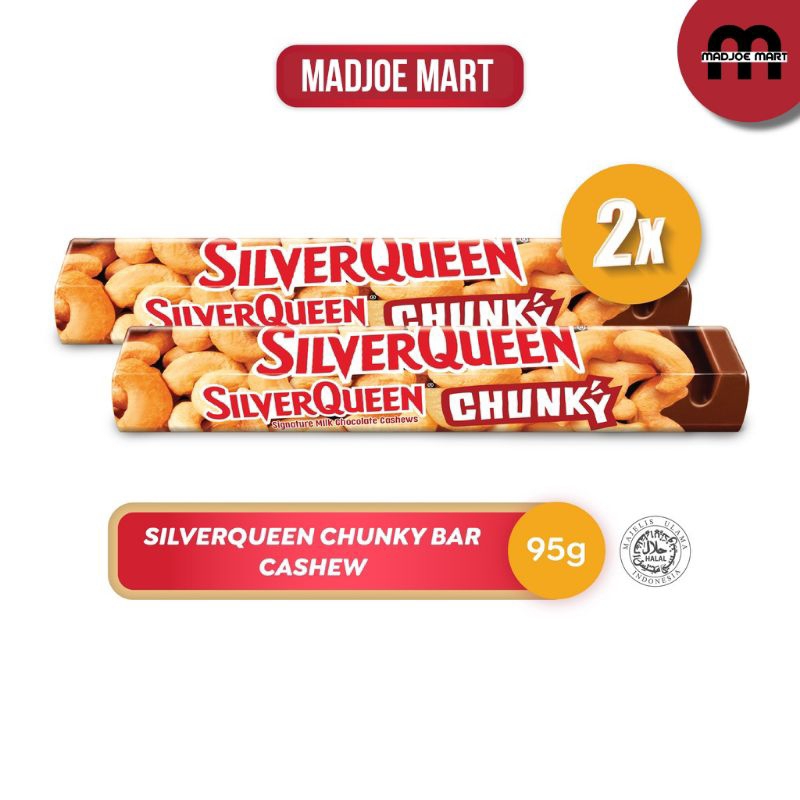 

Silverqueen Chunky Bar Cashew 95 g x 2 pcs