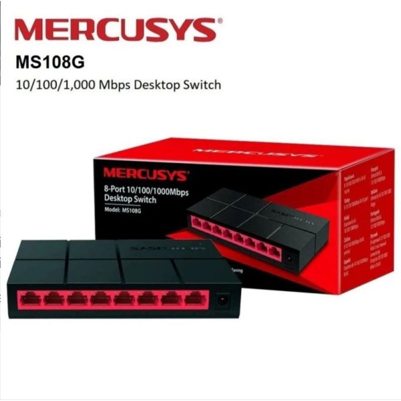 Mercusys Gigabit Desktop Switch Hub 8 Port MS108G