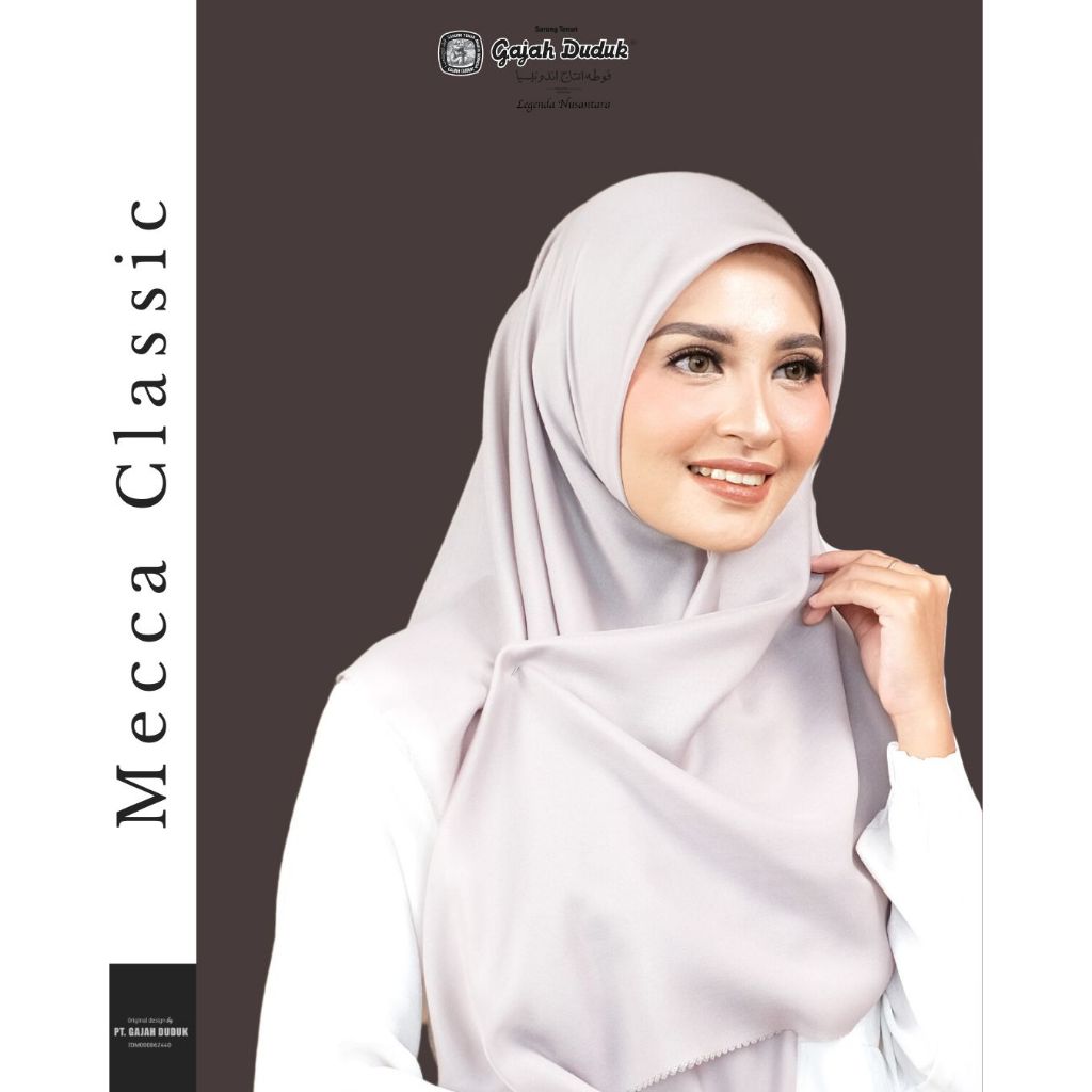 Hijab Mecca Polos by Gajah duduk-abu muda