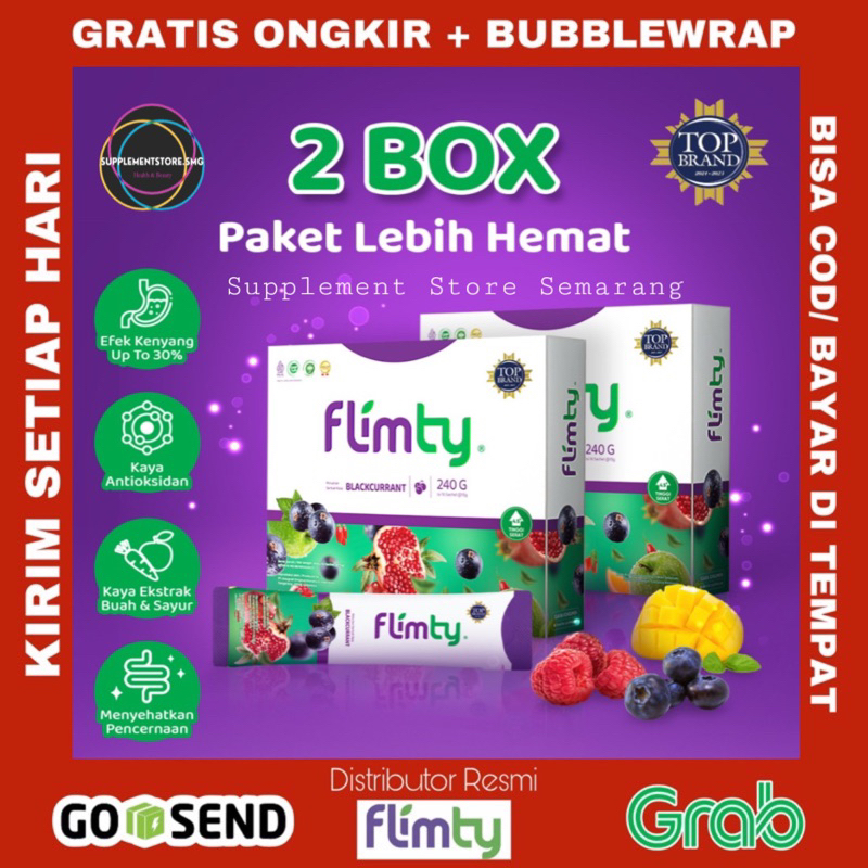 

PROMO 2 BOX 32 Sachet FLIMTY FIBER Diet Detox Antioksidan Slimming Pelangsing Serat BPOM HALAL