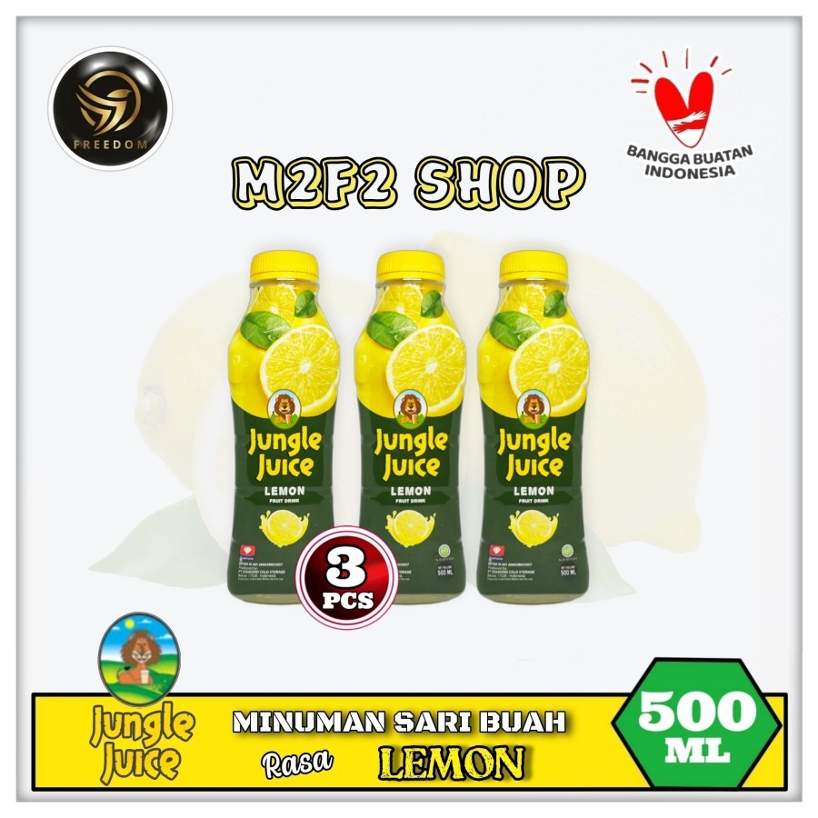 

Diamond Jungle Juice Lemon | Jus Botol Pet - 500 ml (Kemasan 3 Pcs)